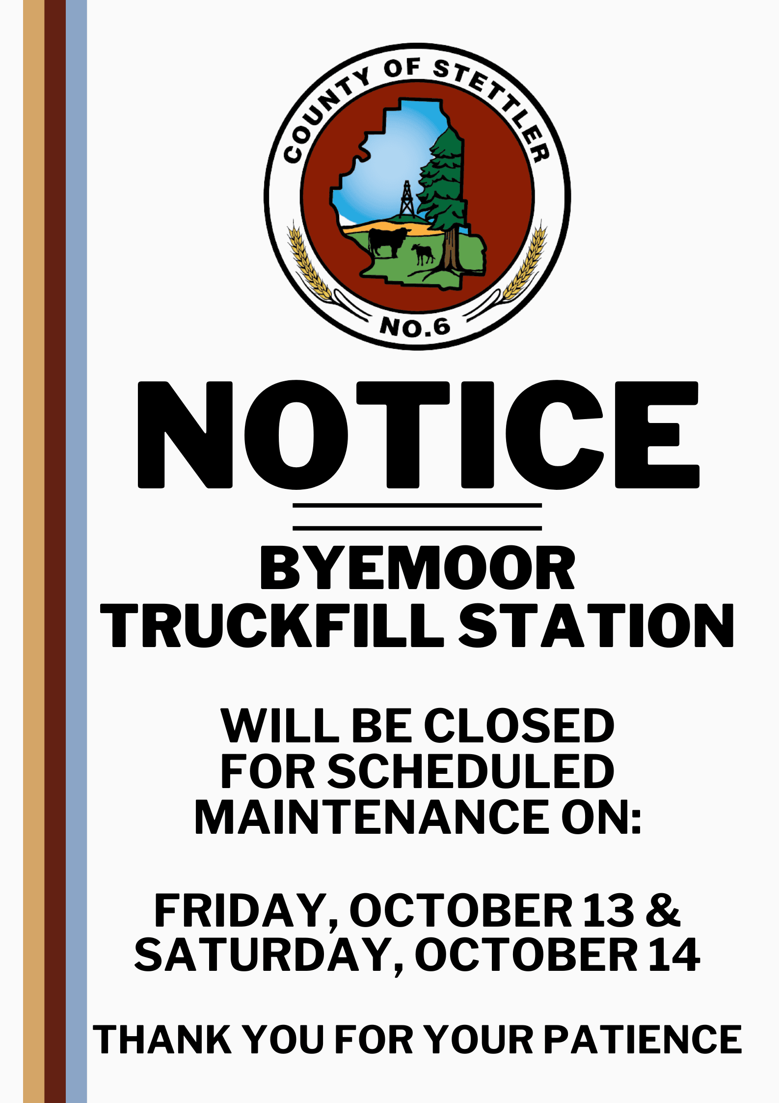 Byemoor Truck Fill notice